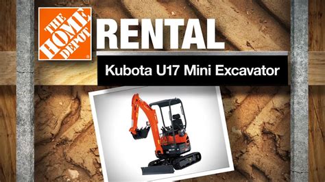 cheapest place to rent mini excavator|small excavator rental home depot.